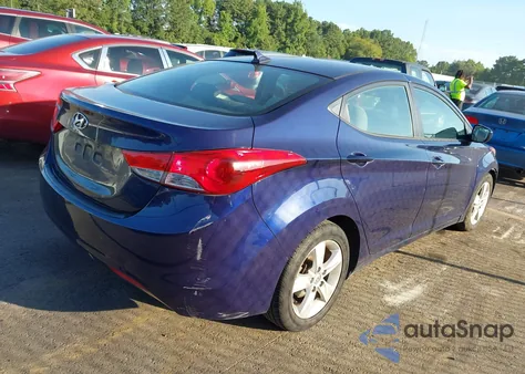 2013 Hyundai Elantra Gls from USA, damaged, VIN 5NPDH4AE4DH339798